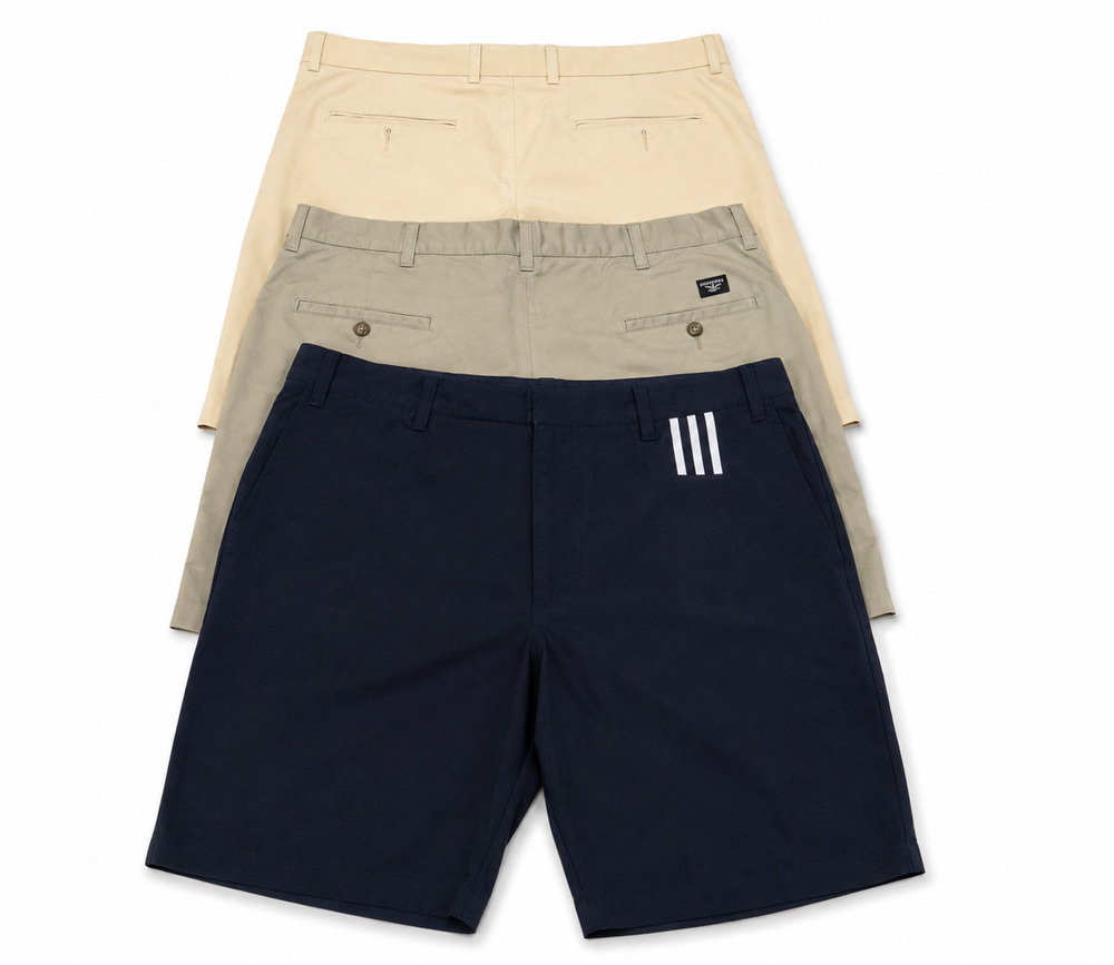 Adidas, Dockers, George Men’s Multico Cotton Chino Shorts Flat size 40 lot of 3